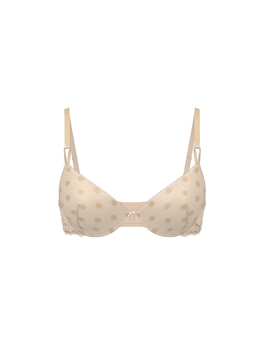 Sexy Tee Sheer Heritage Shimmer Dot Lightly Lined Demi Bra