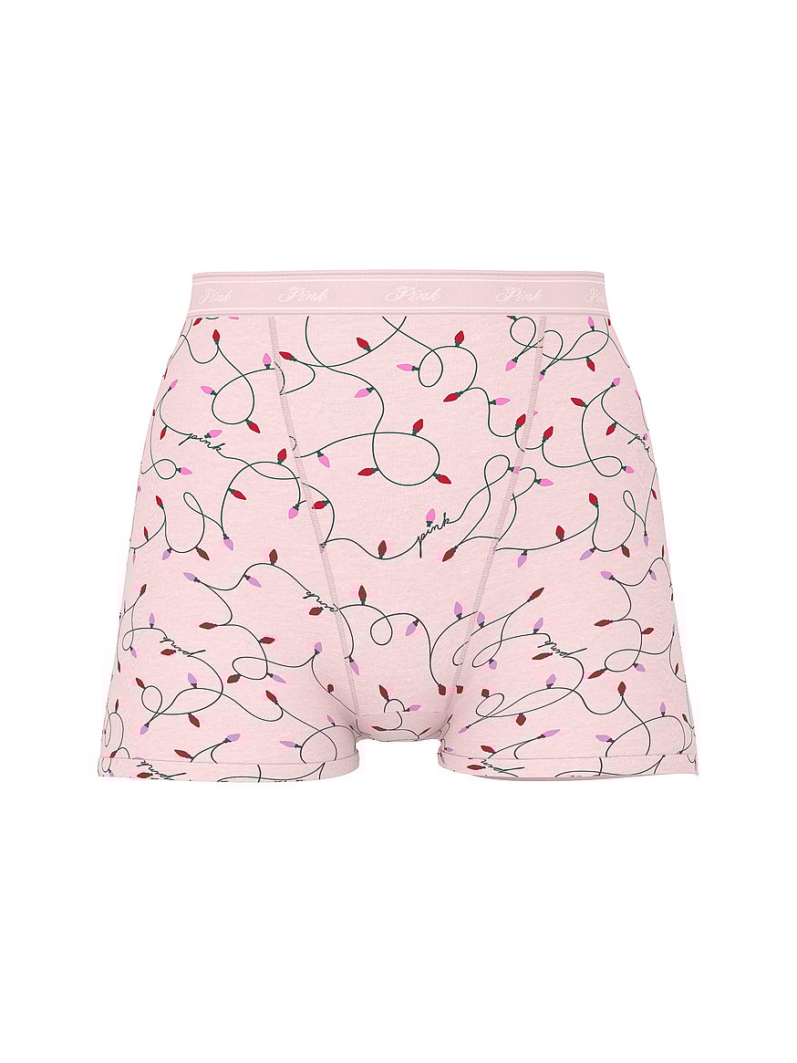 Logo Cotton High-Waist Boyshort Panty