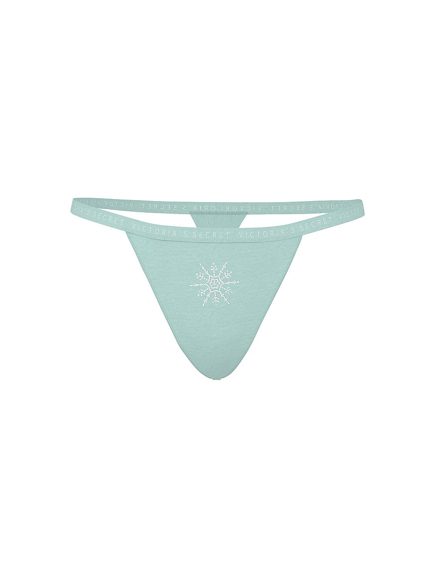 Stretch Cotton V-String Panty