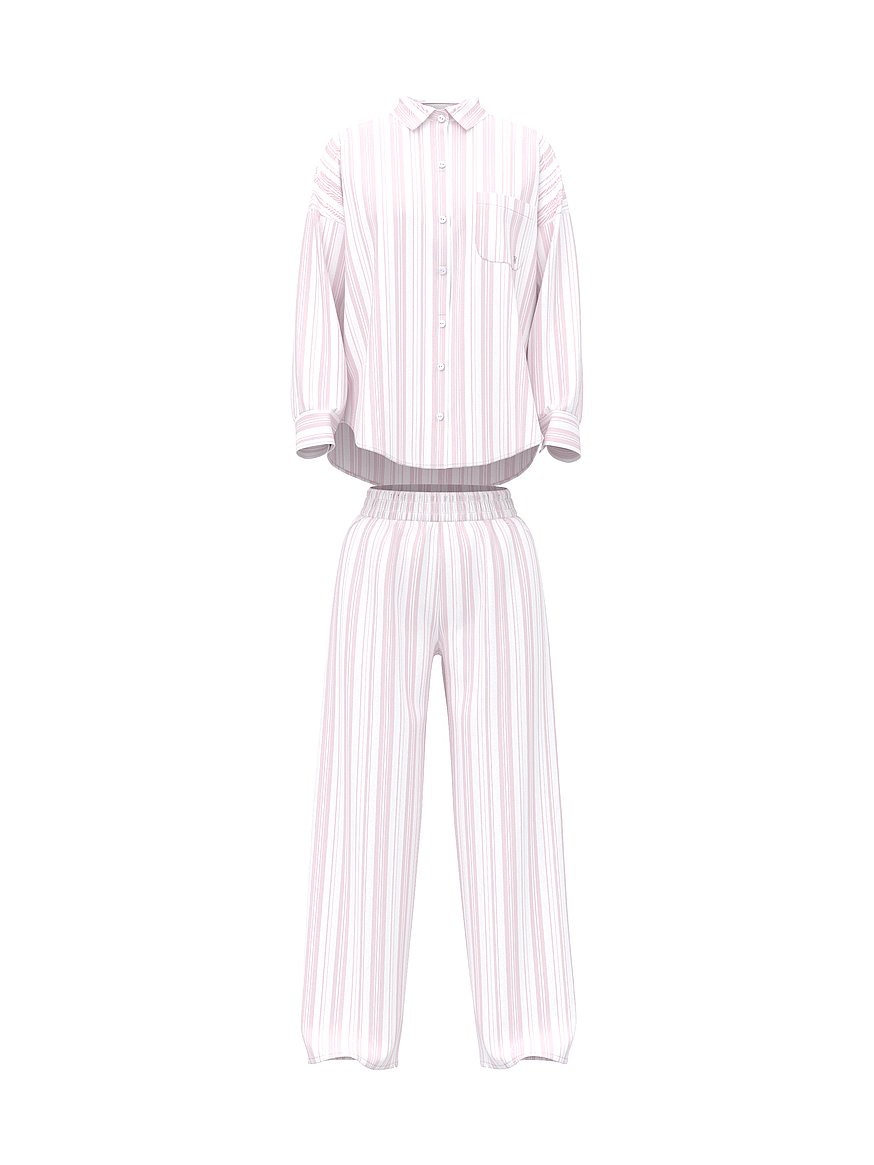 Modal-Cotton Long Pajama Set