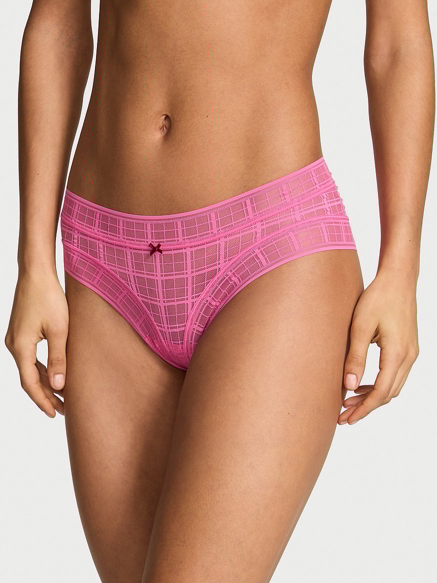 Plaid Lace Cheeky Panty