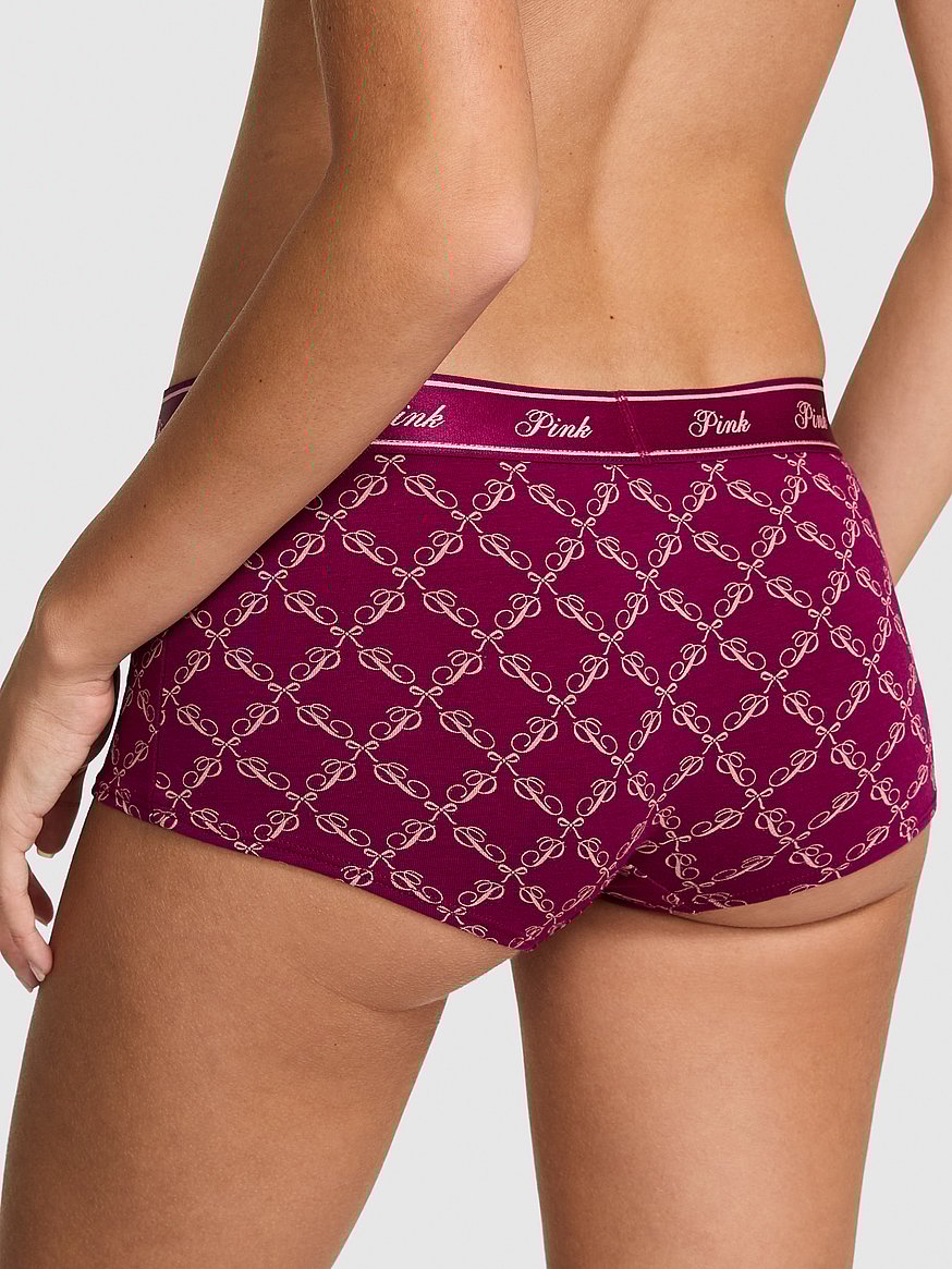 Logo Cotton Boyshort Panty