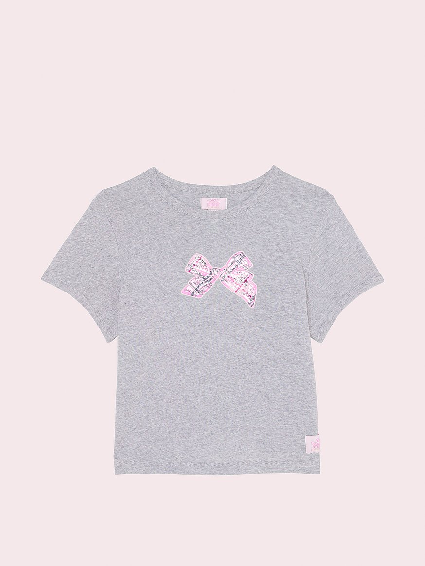 PINK x LoveShackFancy Retro Cotton Tee