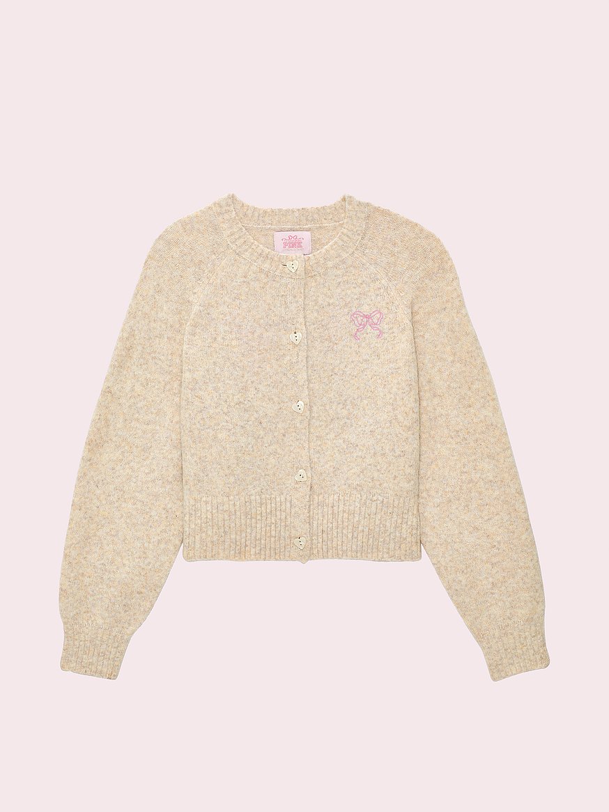 PINK x LoveShackFancy Boxy Cardigan