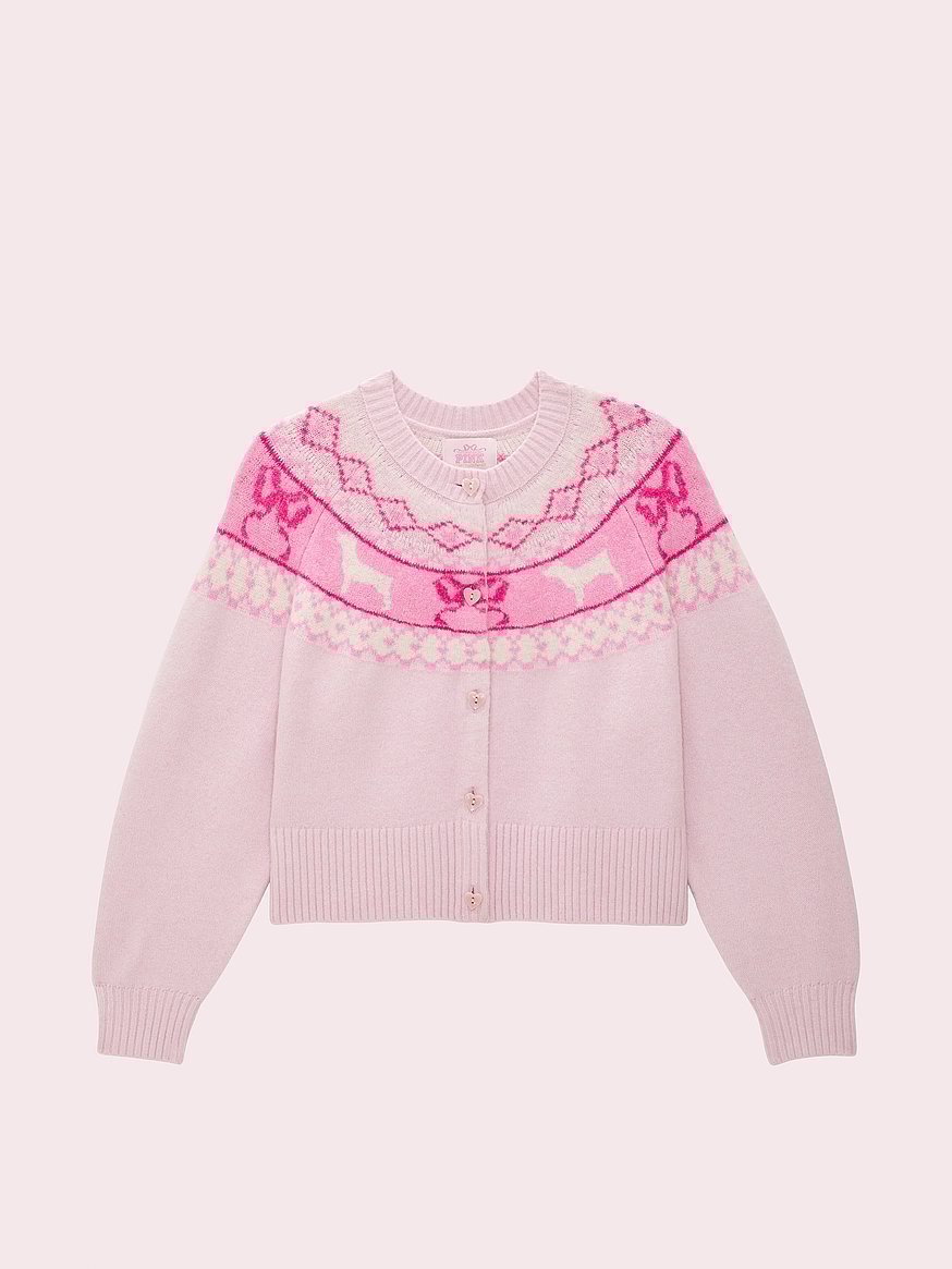 PINK x LoveShackFancy Boxy Cardigan