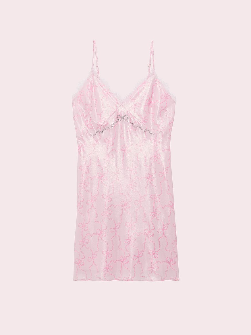 PINK x LoveShackFancy Satin Mini Dress