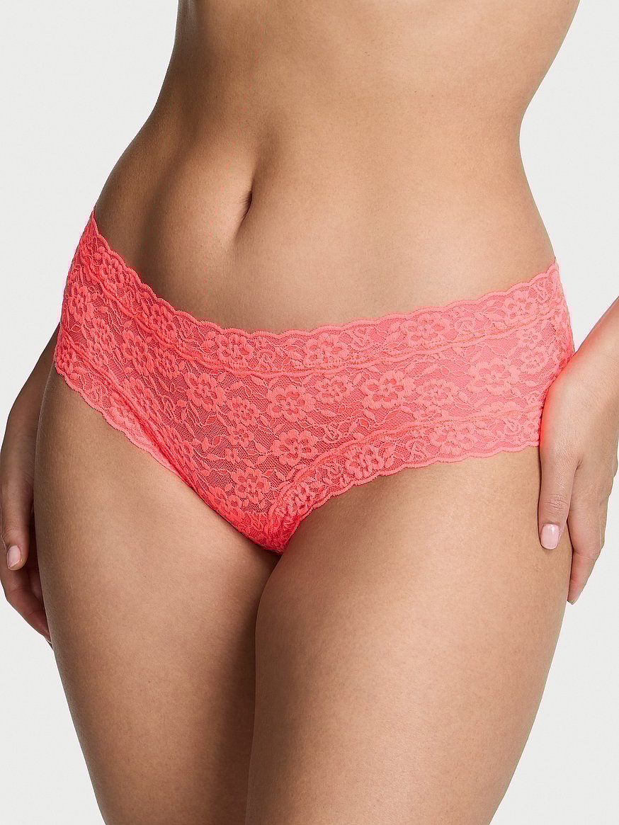 Lace Strappy-Back Cheeky Panty