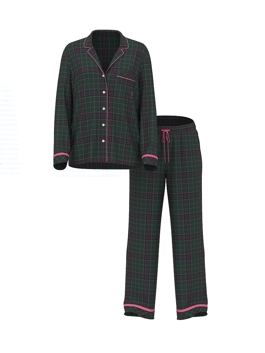 Flannel Long Pajama Set
