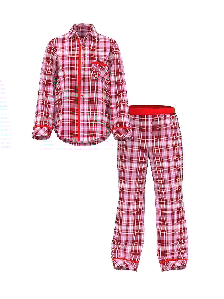 Flannel Long Pajama Set