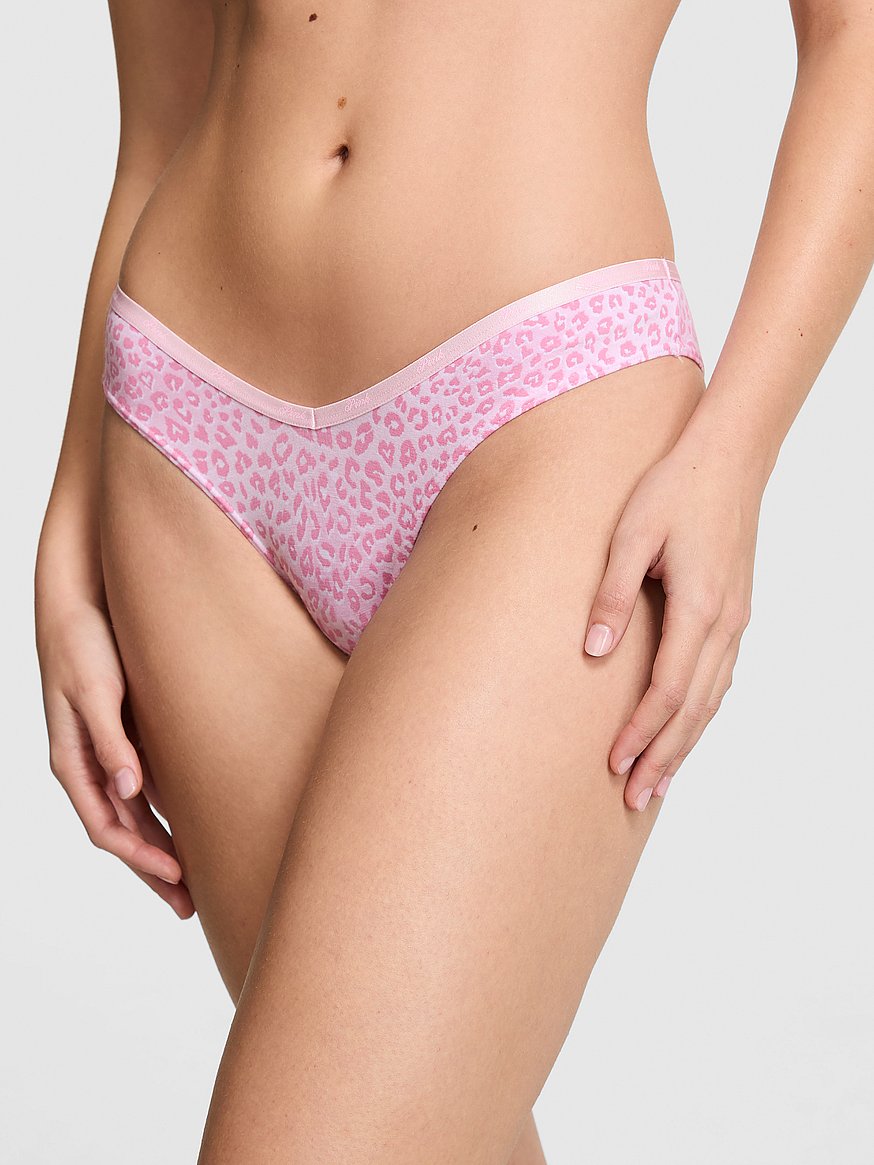 Logo Cotton Tanga Panty