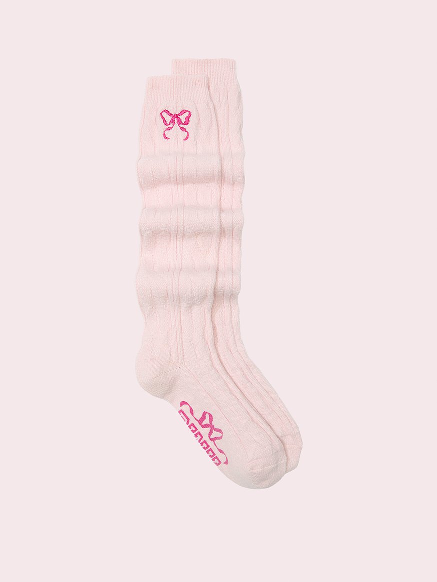 PINK x LoveShackFancy Knee-High Socks