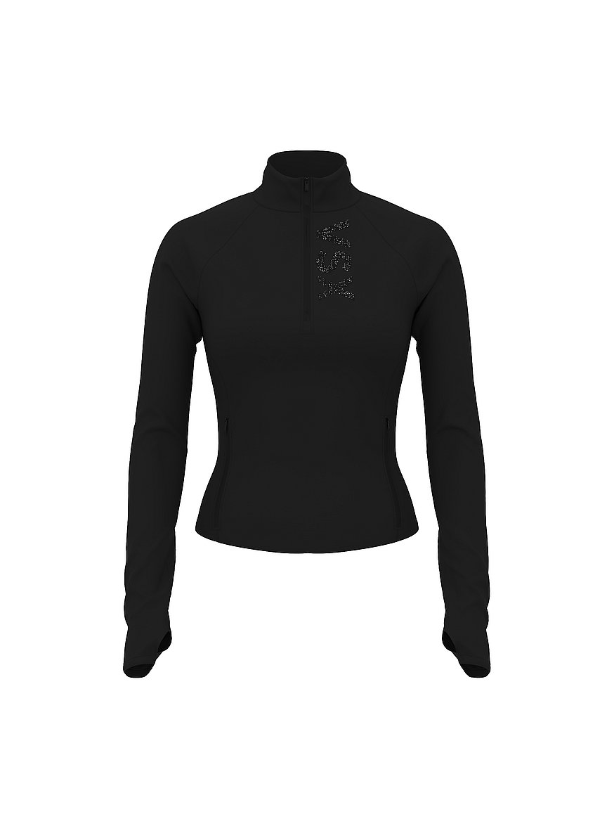 Buy VSX Elevate™ Diamanté Flex Half-Zip Jacket, Black Diamanté