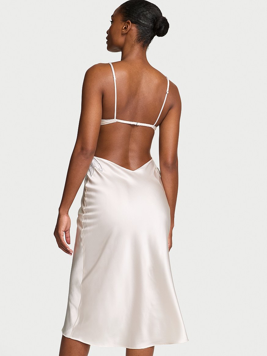 Atelier Victoria’s Secret Sheer Bow Slip Gown