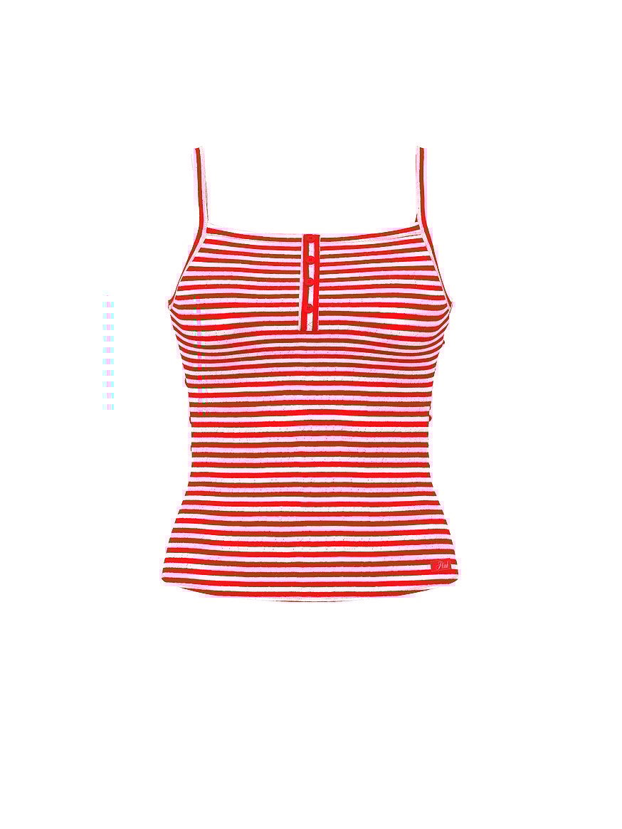 Pointelle Henley Cami