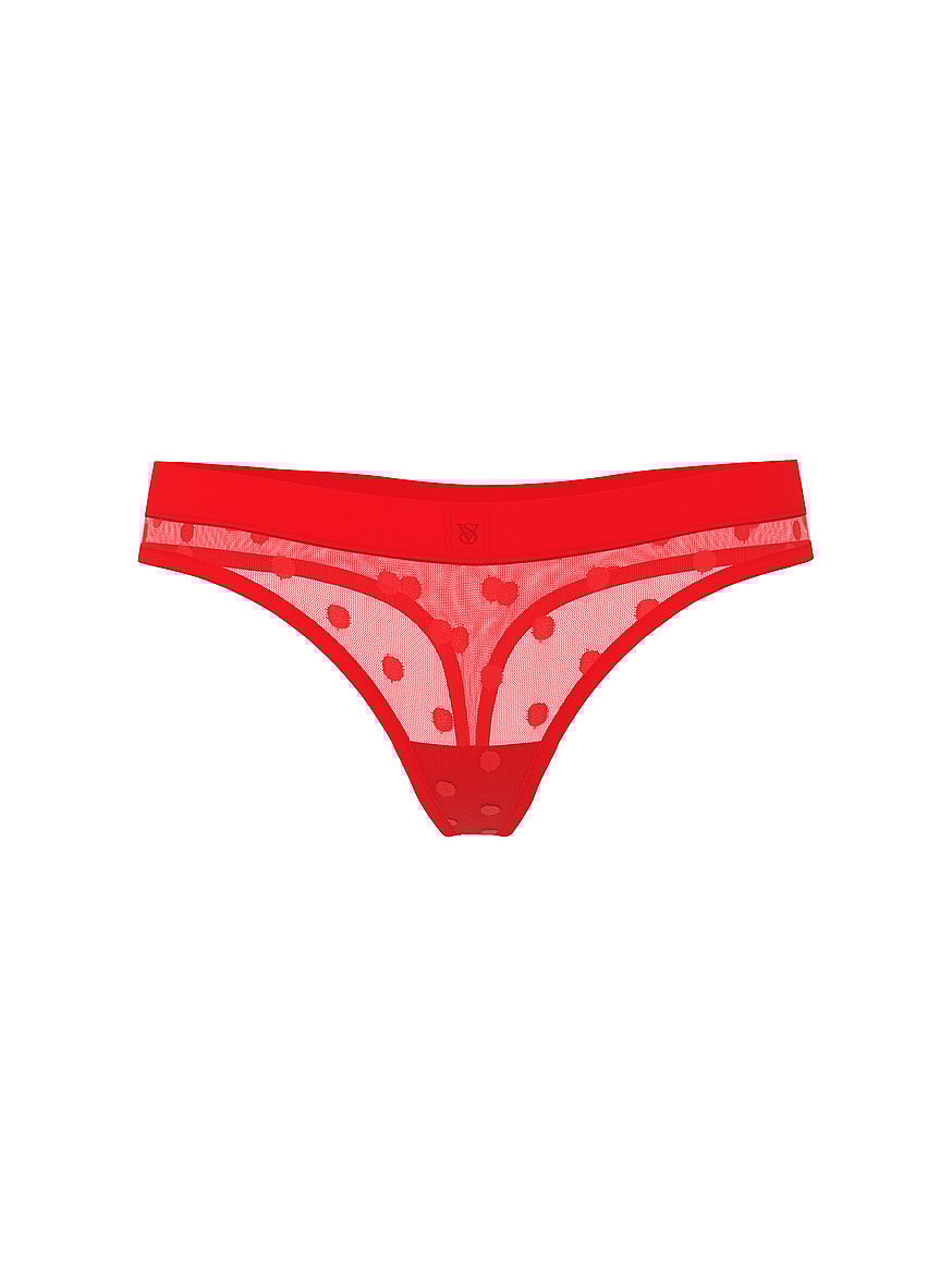 Sheer Heritage Shimmer Thong Panty