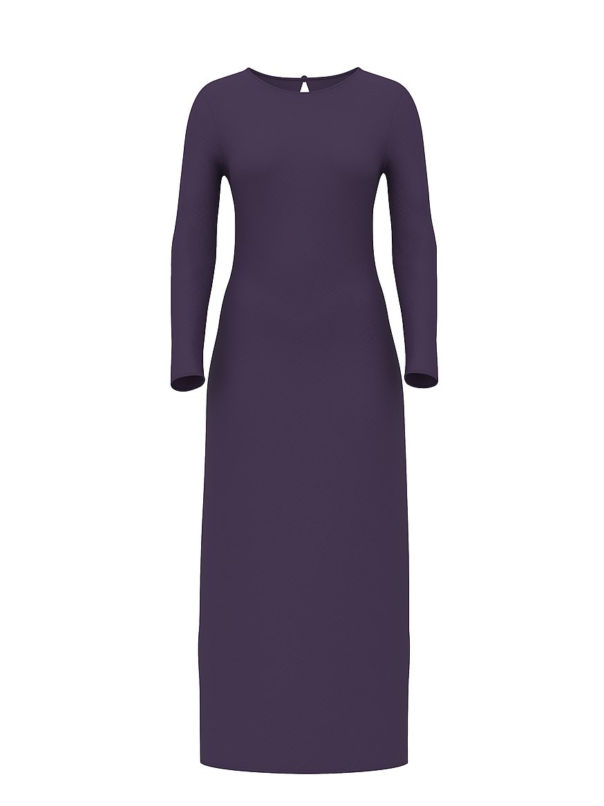 Buy Luxe Satin Long-Sleeve Maxi Slip Dress, Purple - Order Slips online -  Victoria's Secret
