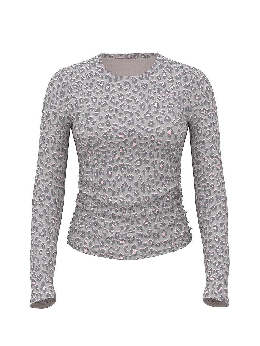 Waﬄe Knit Long-Sleeve Top