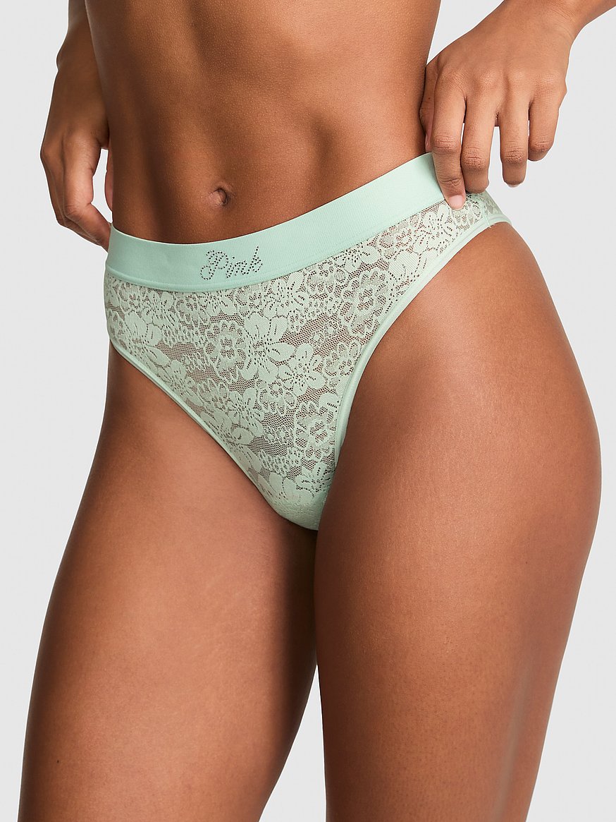 Bling Lacie Logo Brazilian Panty
