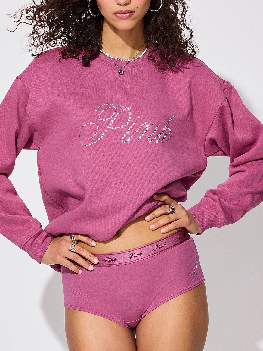 Ivy Fleece Oversized Crew Sweatshirt