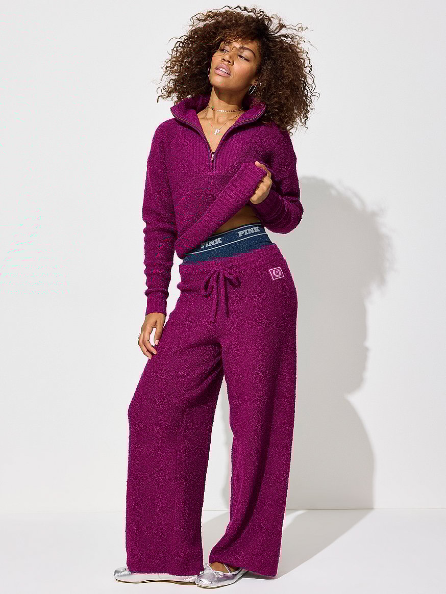 Cozy Bouclé Half-Zip Sweater