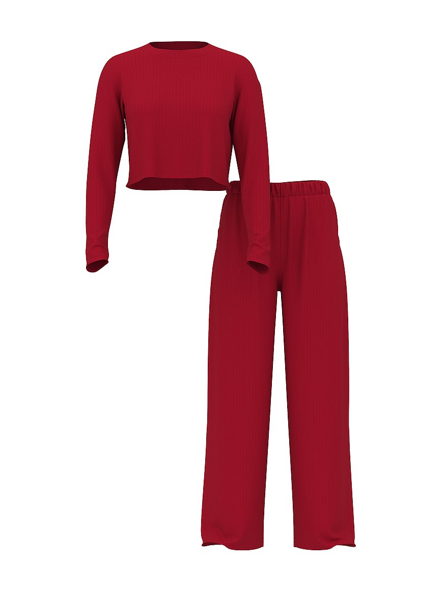 Modal Wide-Rib Long Lounge Set