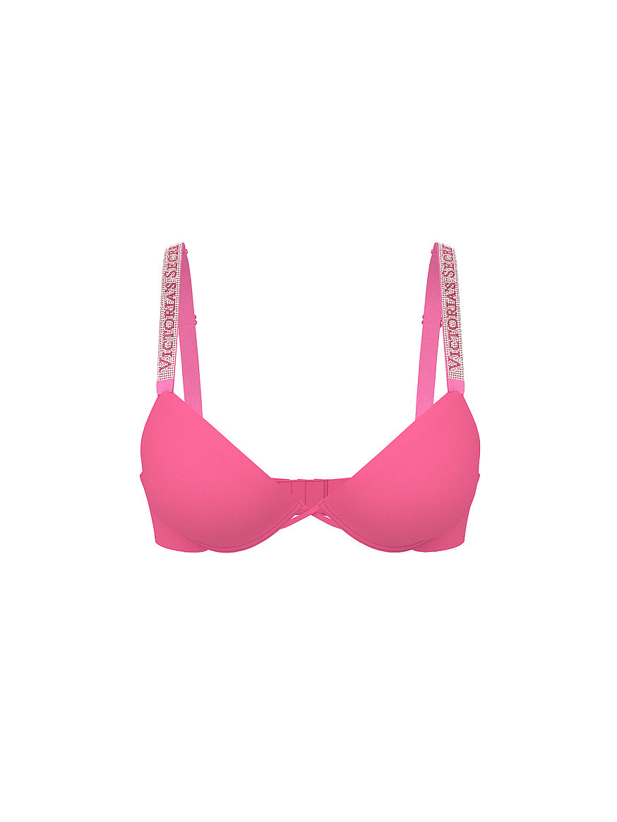 Buy Bombshell Logo Shine Strap Add-2-Cups Push-Up Bra, Rose Garden