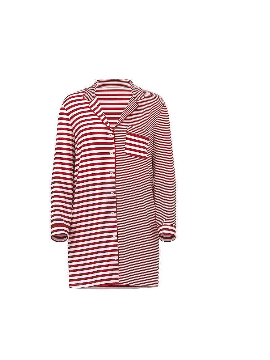 Modal Soft Button-Front Sleepshirt