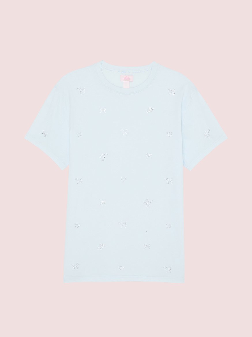 PINK x LoveShackFancy Campus Cotton Tee