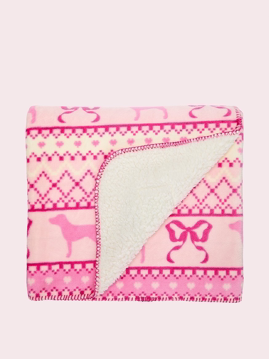 PINK x LoveShackFancy Cozy Plush Blanket