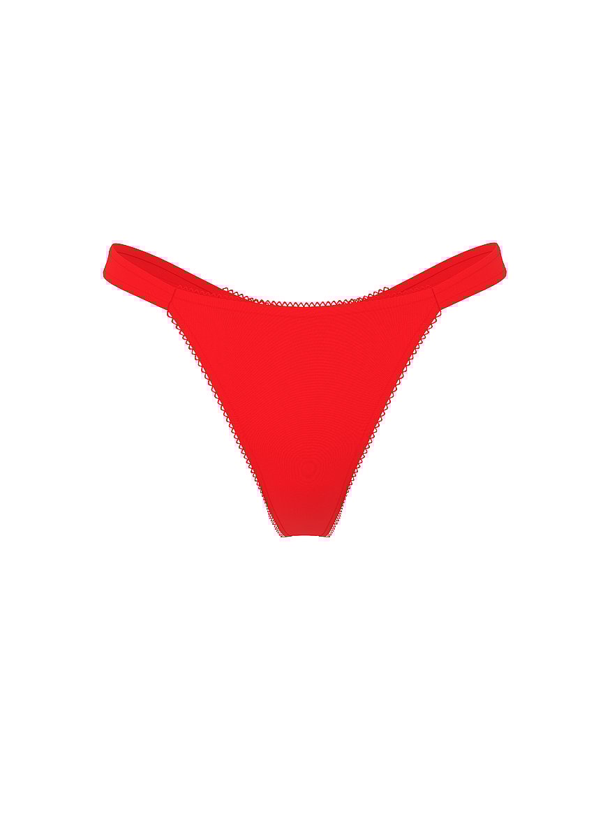 Pom Pom Bow Thong Panty