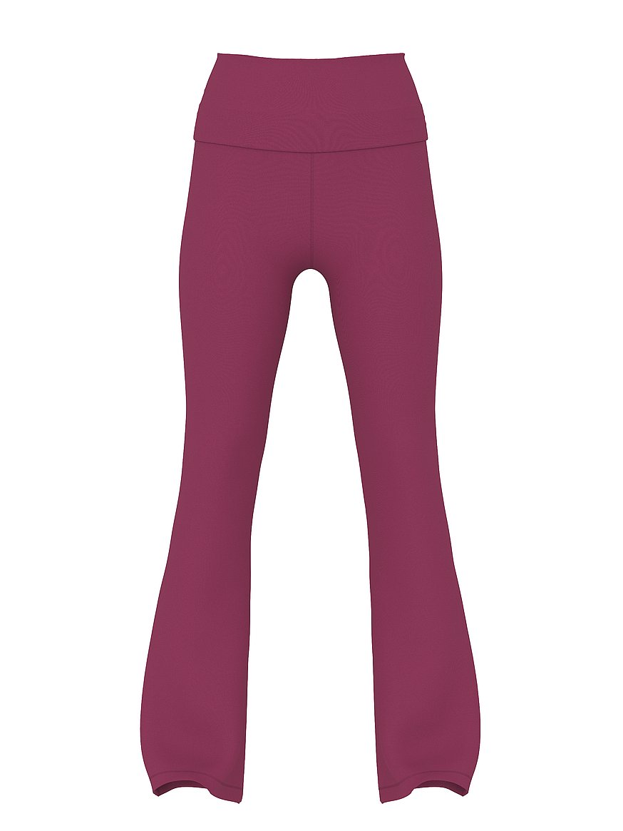 All-Day Cotton Foldover Flare Leggings