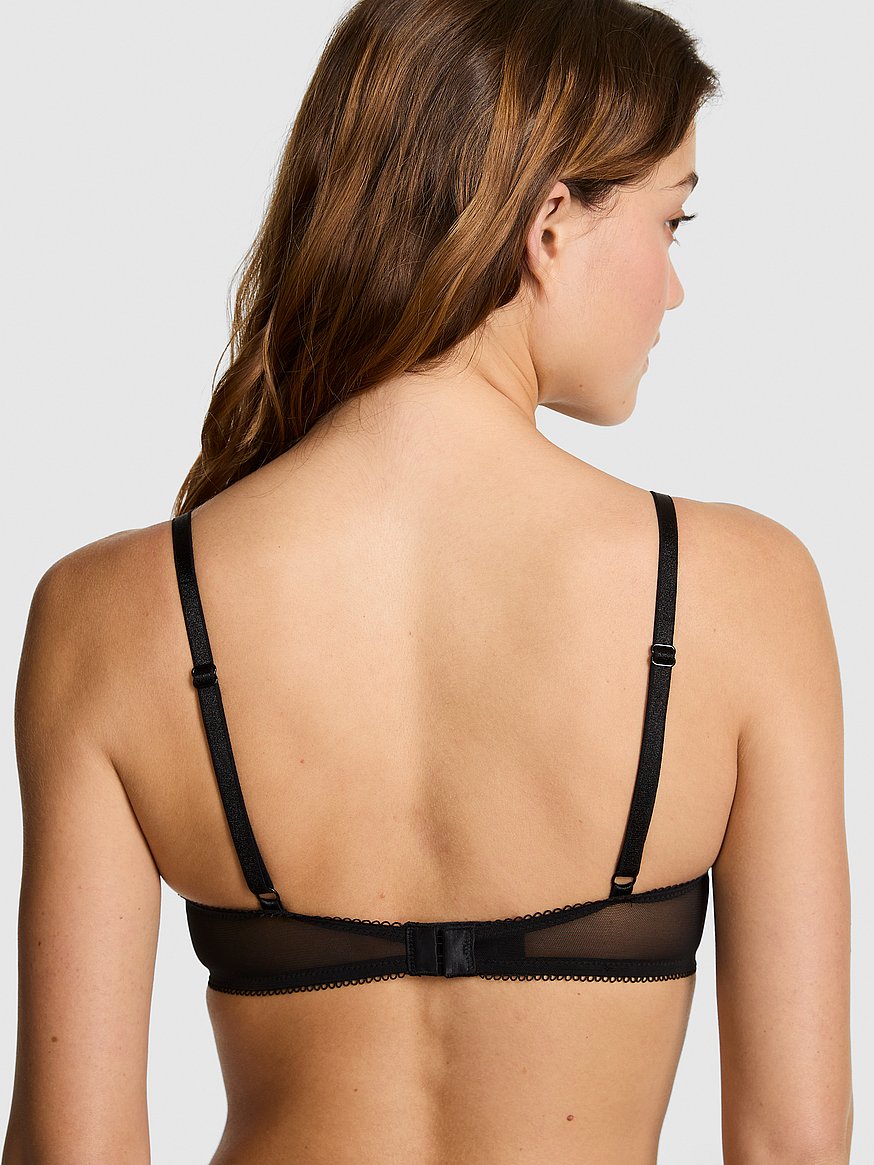 Pink Wink Lightly Lined Plunge Bra - Black
