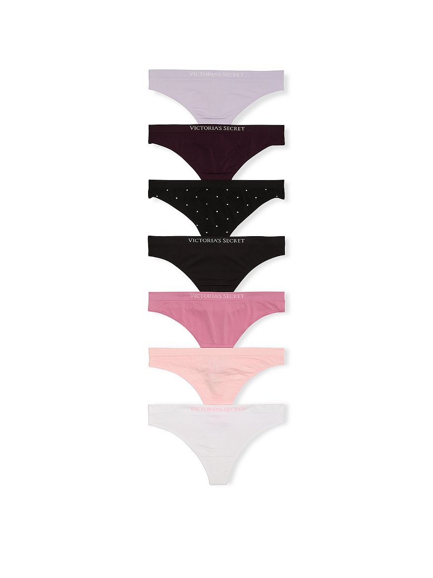 7-Pack Seamless Thong Panties