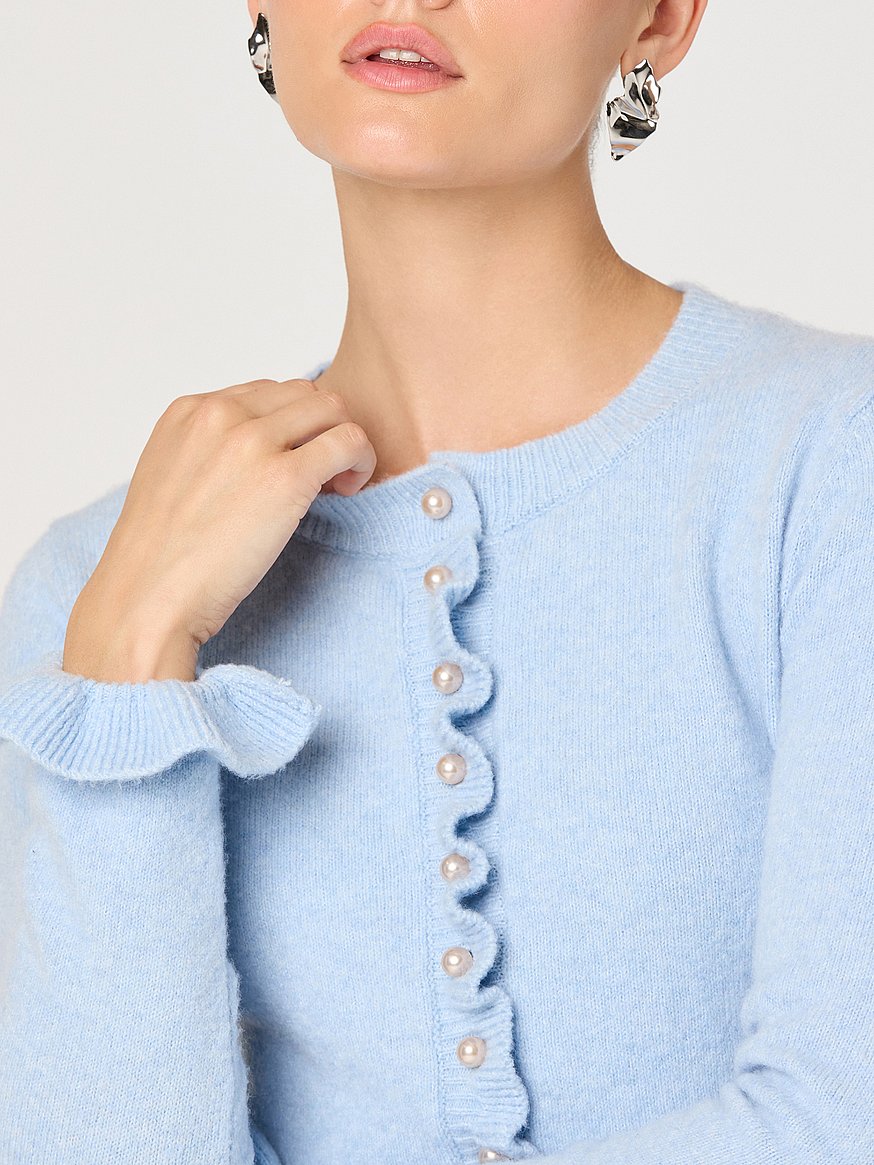 Buy Eowyn Cardigan, Light Blue - Order Sweaters online