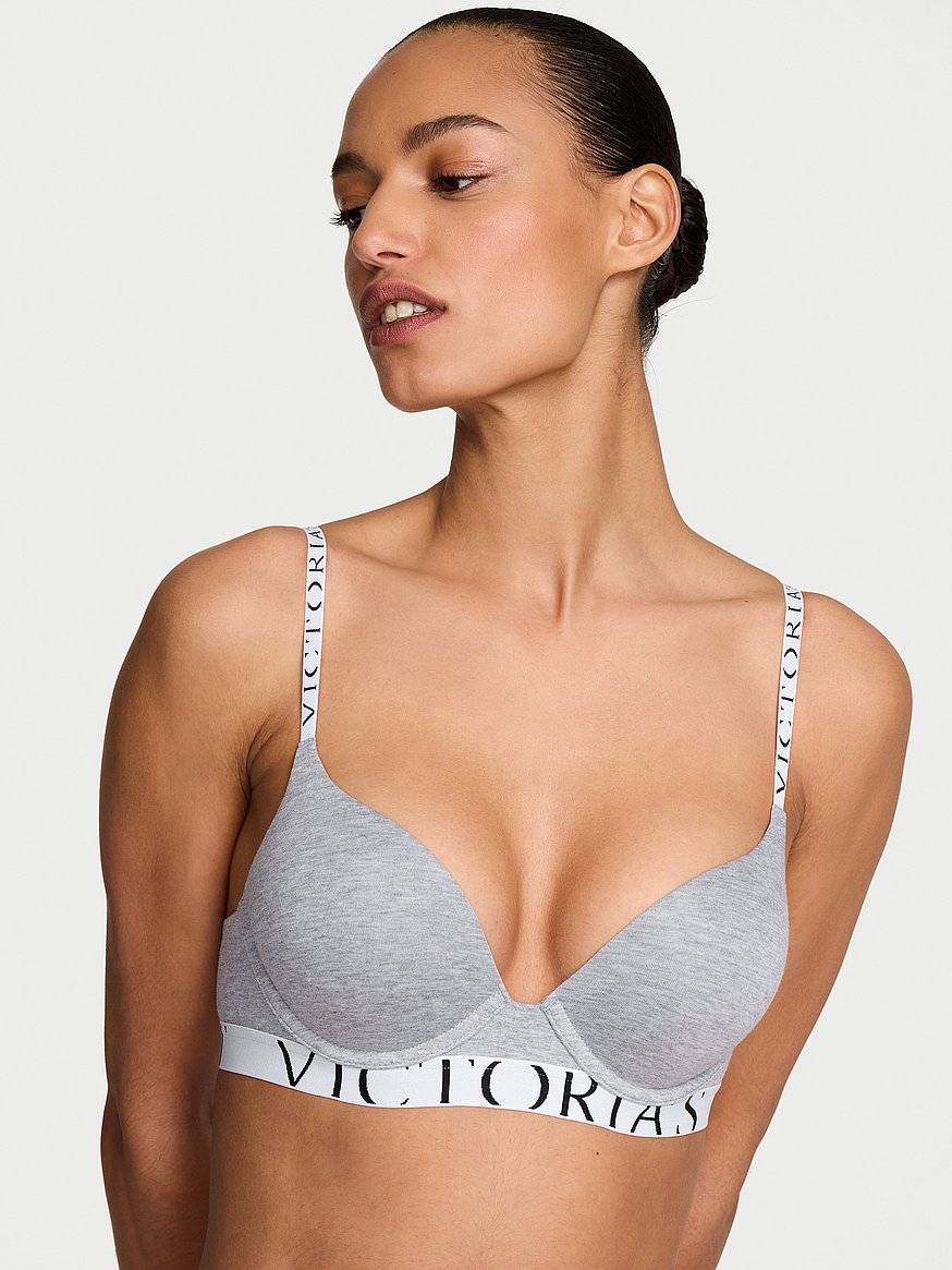 Buy Bombshell Add-2-Cups Cotton Exploded Logo Push-Up Bra, Medium