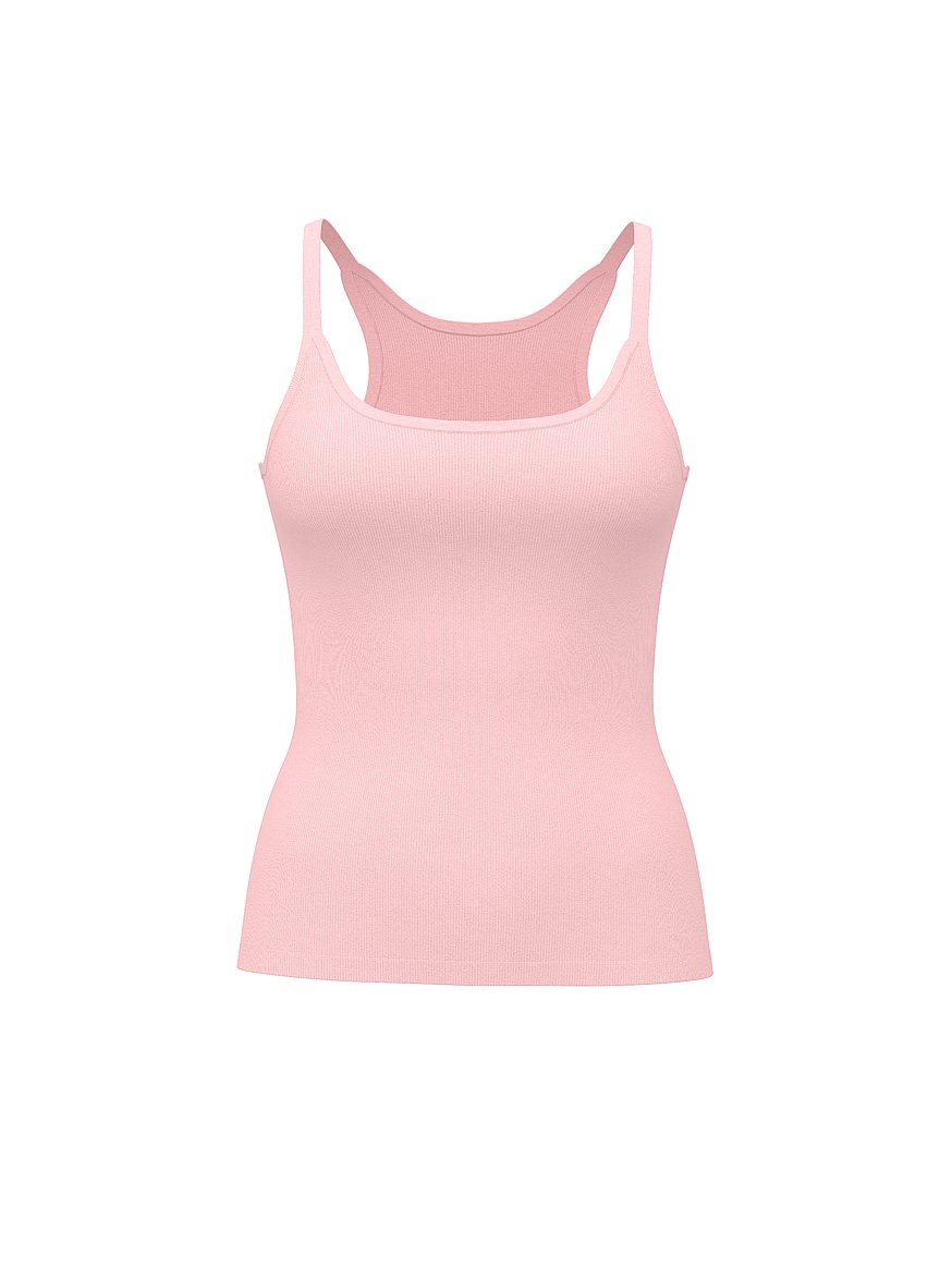 Buy Mix & Match Sleep Perfect Ribbed Tank Top, Pink - Order Pajama