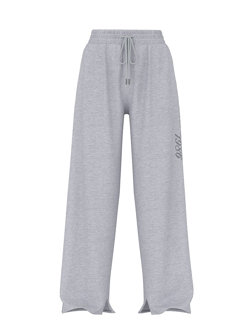 Buy Campus Fleece™ Wide-Leg Split-Hem Sweatpants, Medium Heather