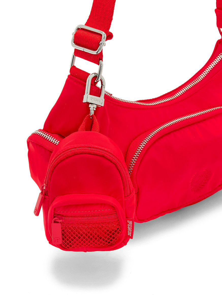 し*み様 ミニバックパック型キーホルダー 赤 Buy Mini Backpack Keychain Charm, Bright Vermilion Nylon - Order