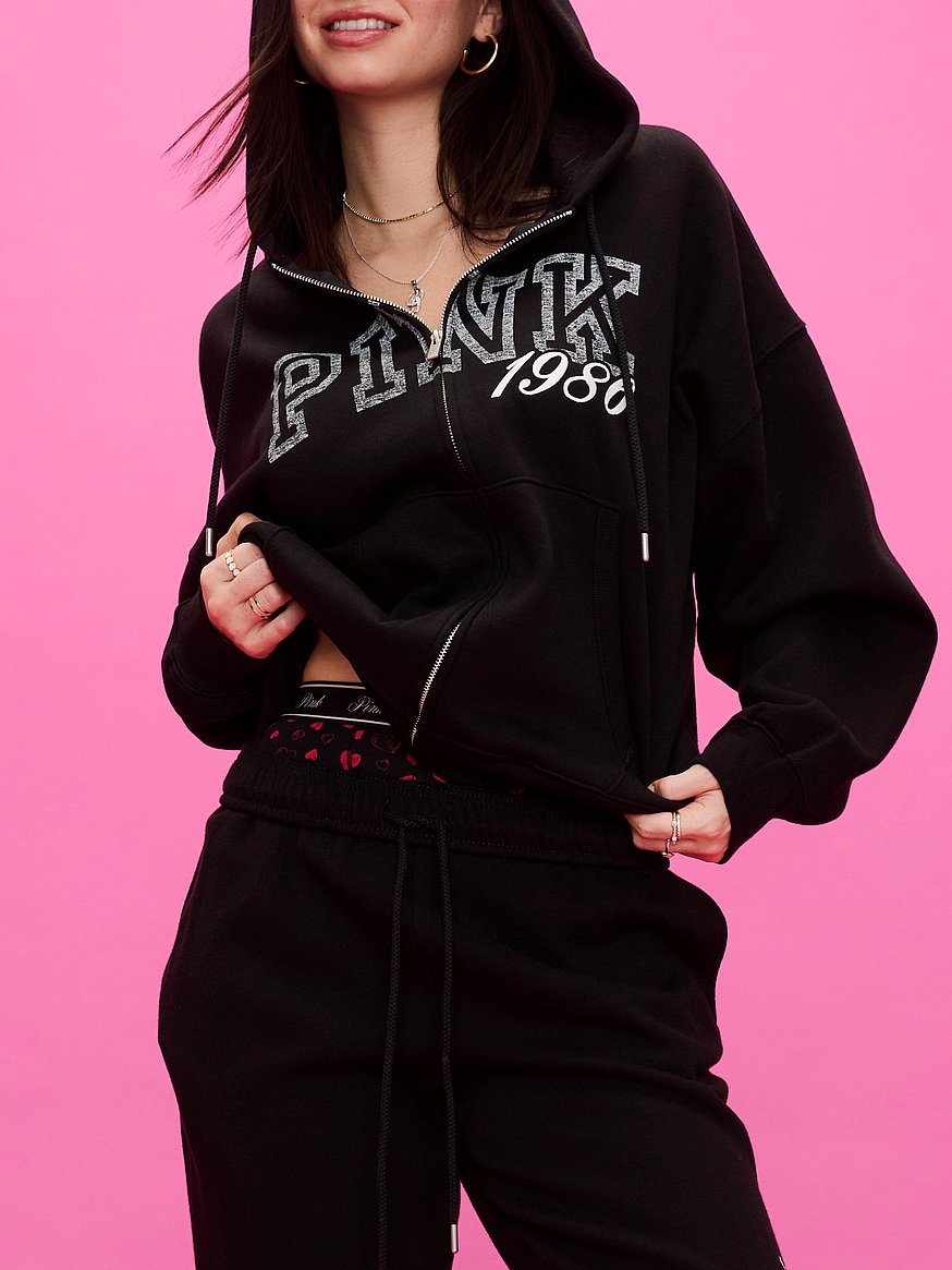 Buy Campus Fleece™ Full-Zip Hoodie, Pure Black Spring - Order