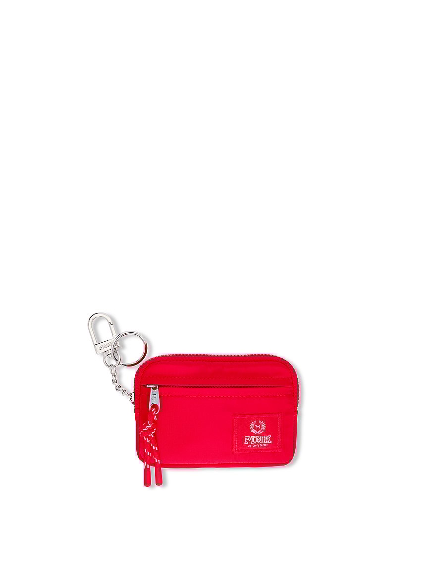 Buy Zip Card Holder Keychain, Red - Order Small Accessories online