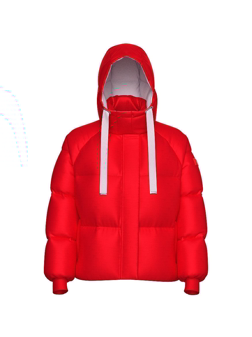 Marshmallow Cropped Puﬀer Jacket