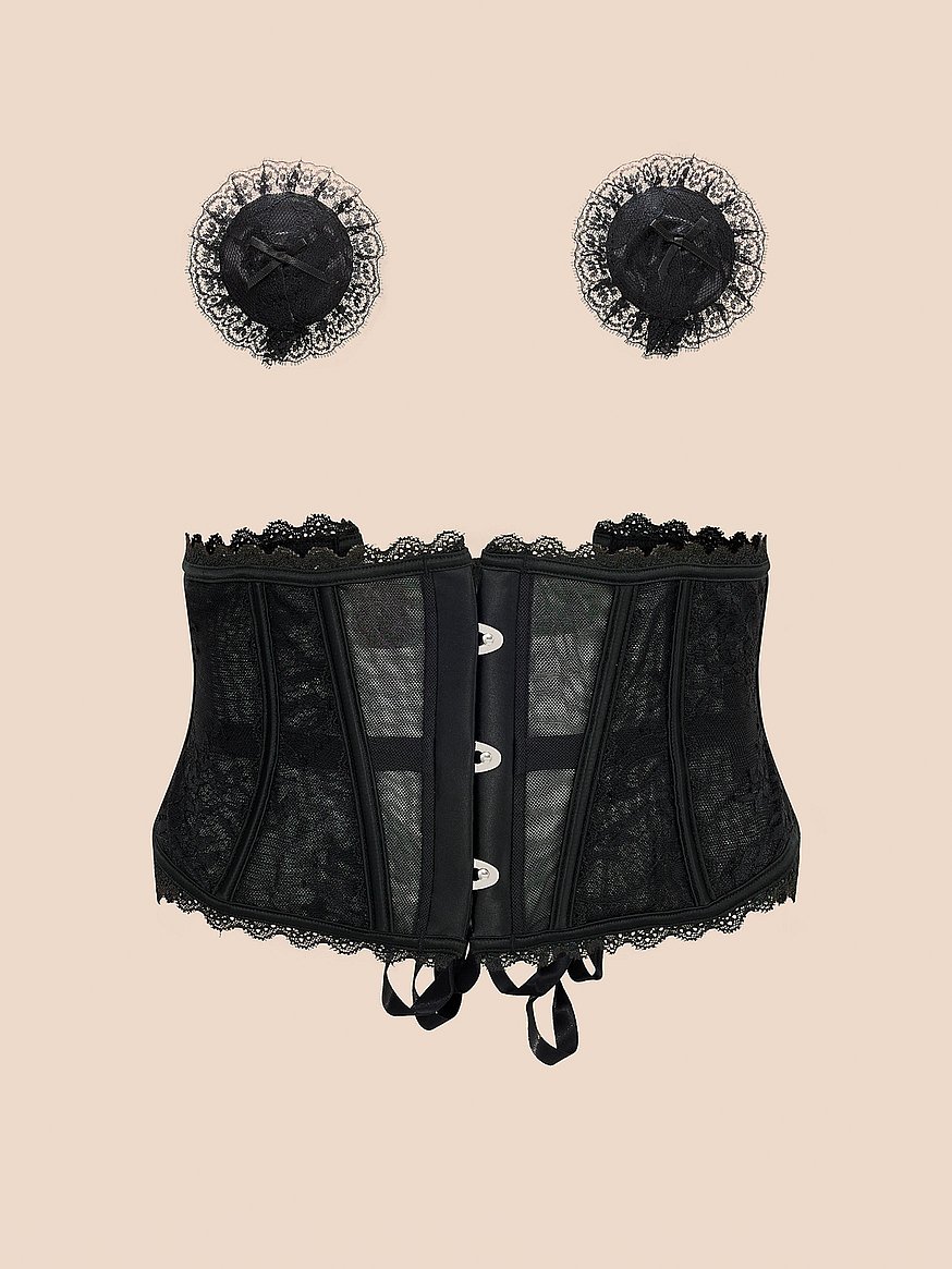 Buy Luciania Bustier, Jet Black - Order BUSTIER-LINGERIE online