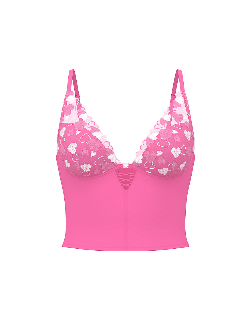 Buy PINK Wink™ Lightly Lined Plunge Corset Top, Pink Balloon