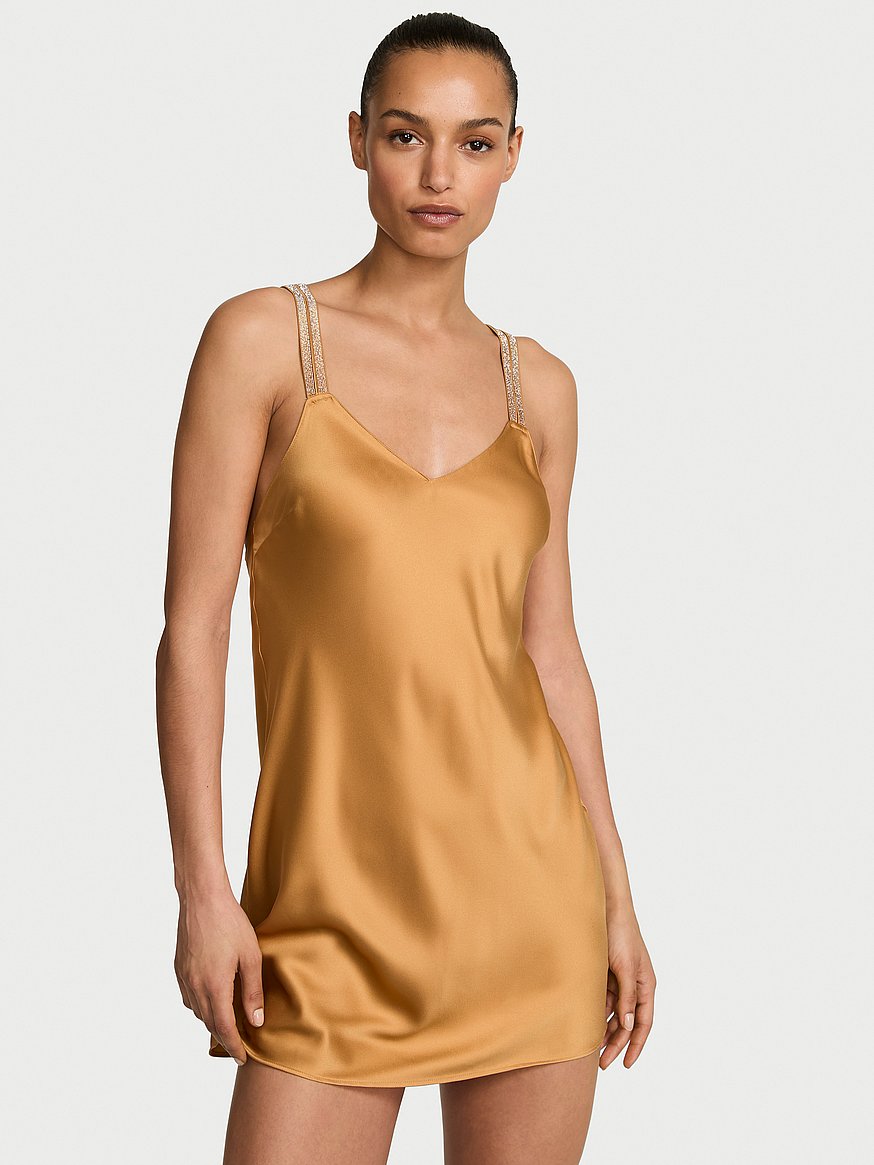 gold camisole dress Lucy in the Sky Gold Metallic Shimmer Ruched Cami Camisole Mini Bodycon  Dress XS
