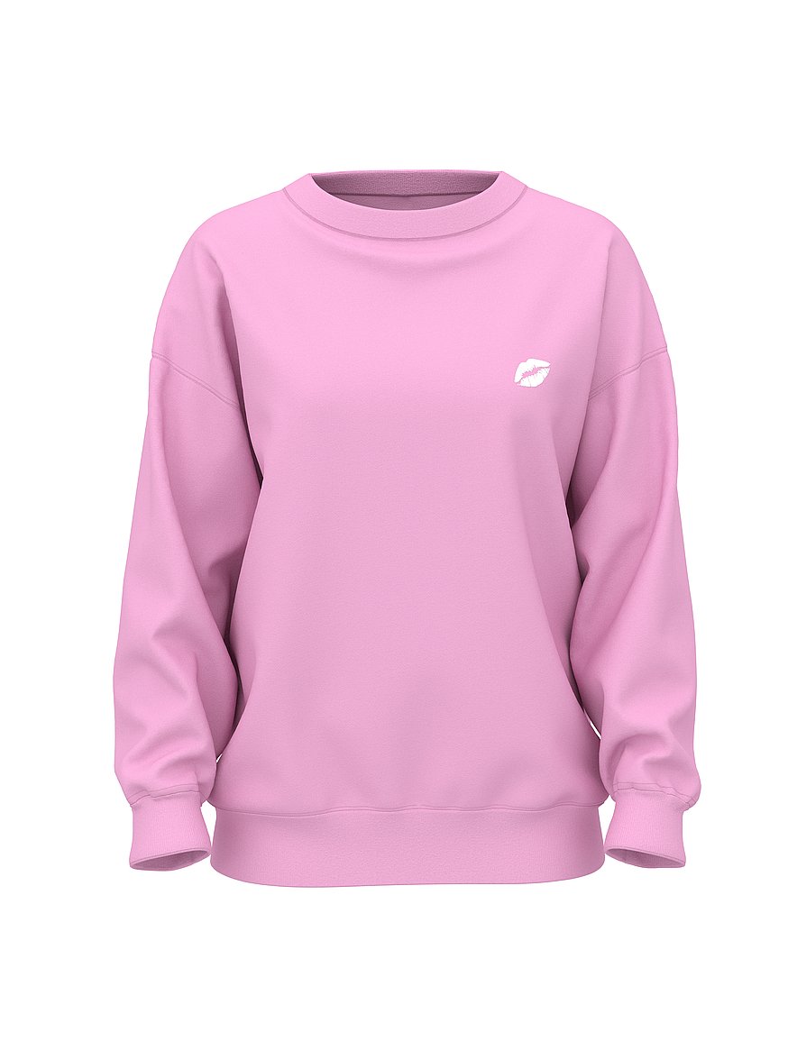Buy Iconic Fleece Crewneck Sweatshirt, Washed Bikini Pink - Order