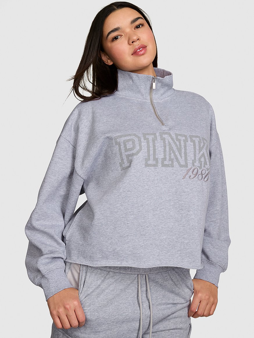 Buy Campus Fleece™ Quarter-Zip Straight-Cut Sweatshirt, Medium