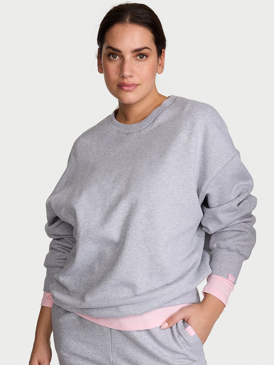 Buy Iconic Fleece Crewneck Sweatshirt, Medium Heather Grey - Order