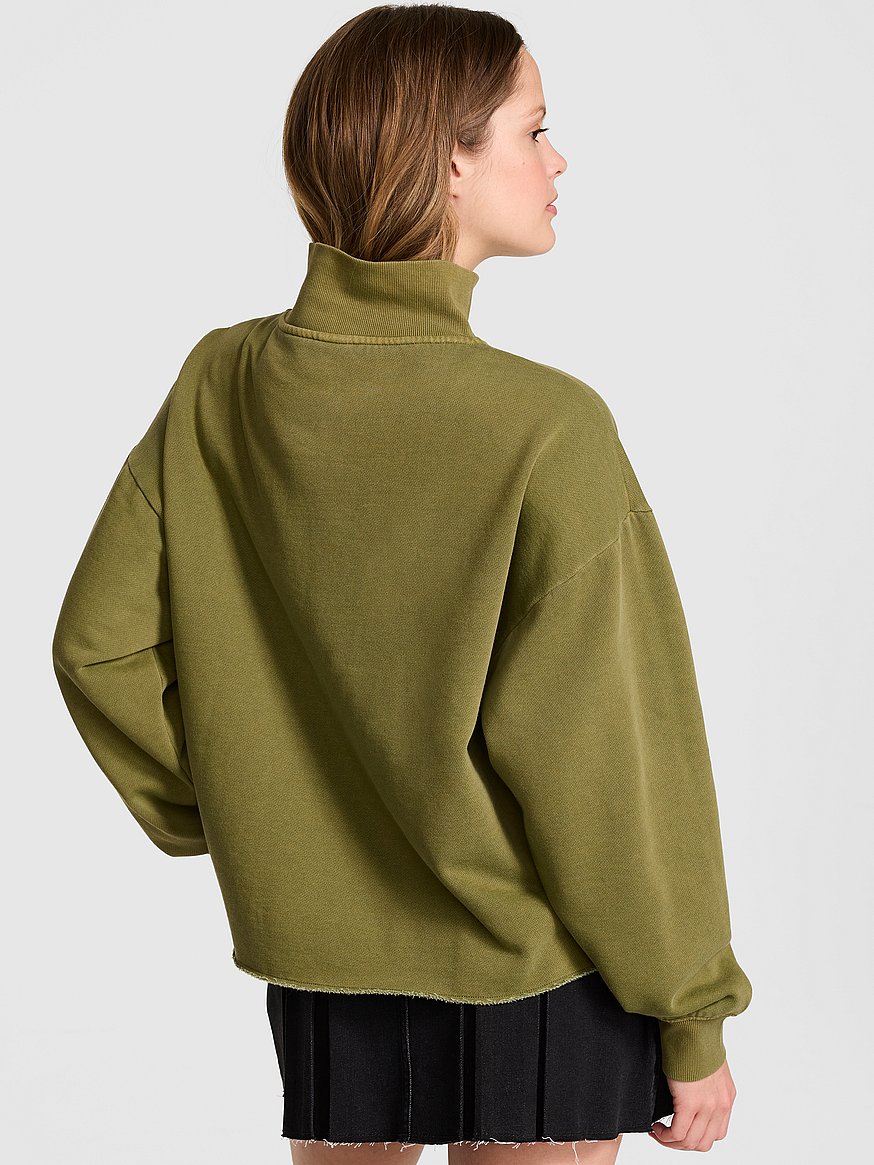 Campus Fleece™ Quarter-Zip Straight-Cut Sweatshirt