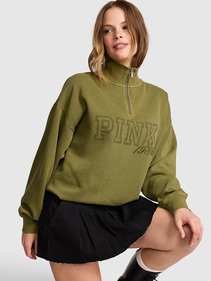 Campus Fleece™ Quarter-Zip Straight-Cut Sweatshirt