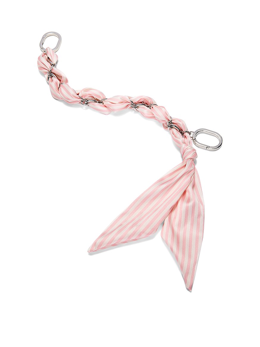 Buy Scarf Chain Bag Charm, Heritage Stripe - Order Small